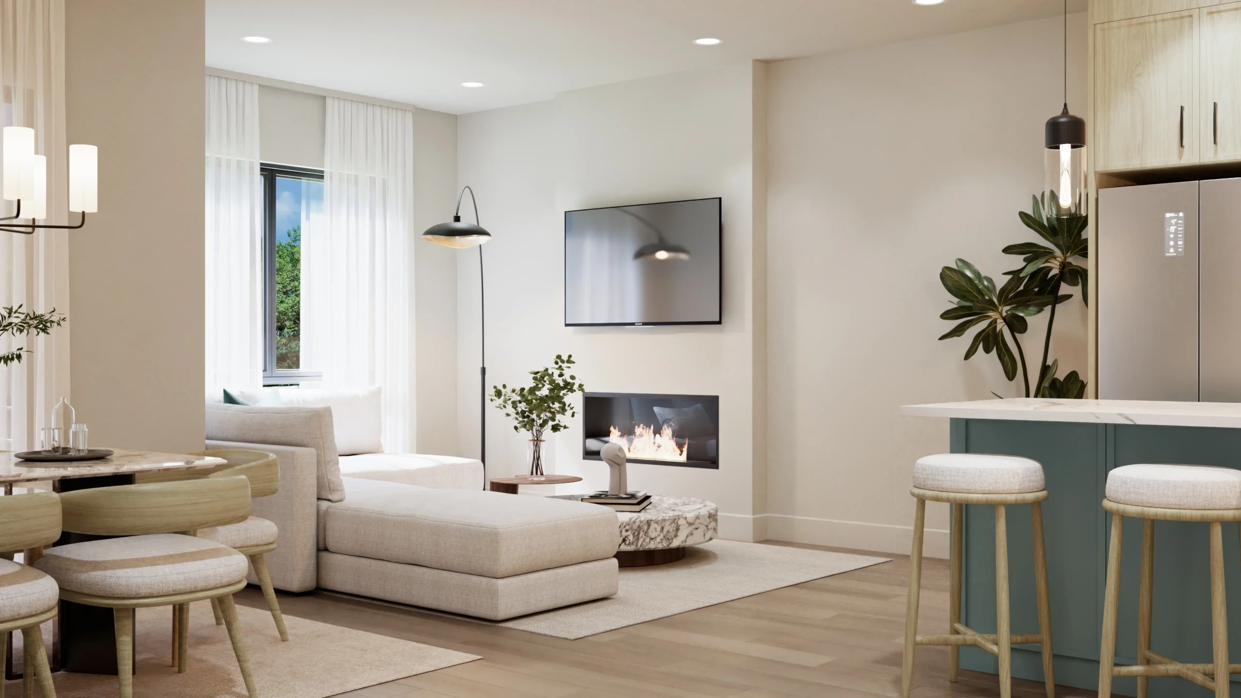 Unit A(i) Living Room